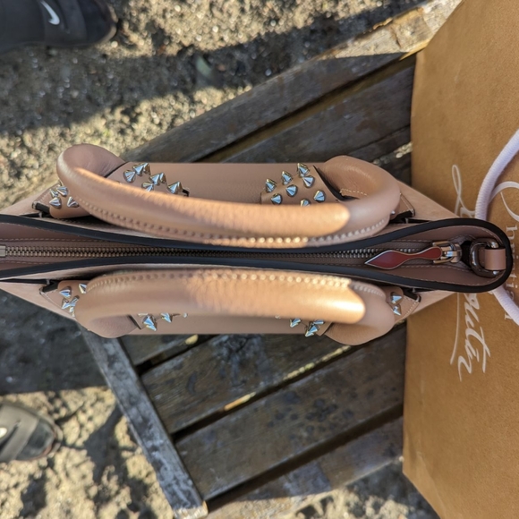 Christian Louboutin Eloise Satchel Spiked Leather Suede - Picture 6 of 12